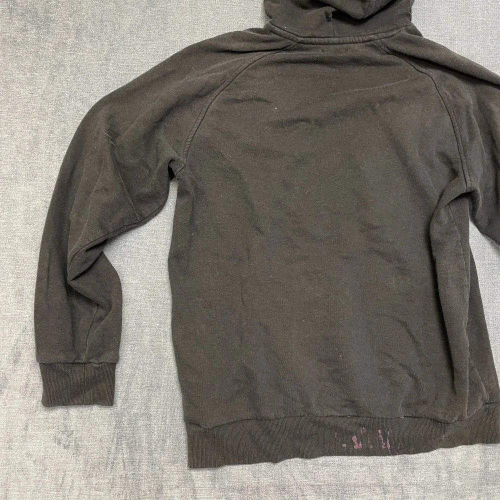 True Religion Hoodie Mens M Black Fleece Lined Buddha Graphic Pullover Cozy